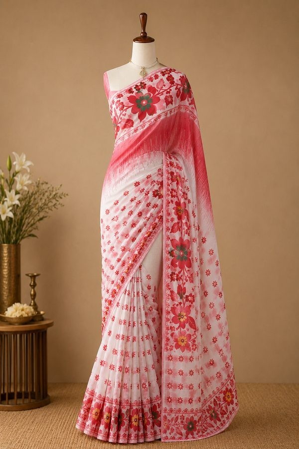 Jamdani Bengal Handloom Saree