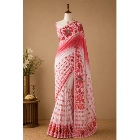 Jamdani Bengal Handloom Saree